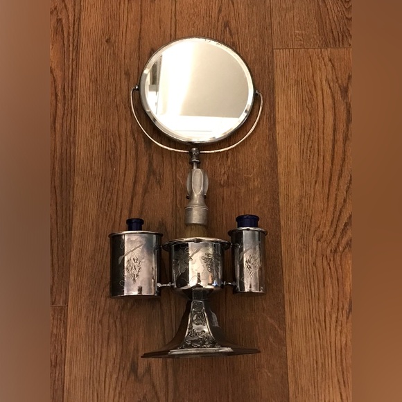 Rogers Other - Vintage Victorian Ornate Quadruple Plate ROGERS Shaving Mirror Stand